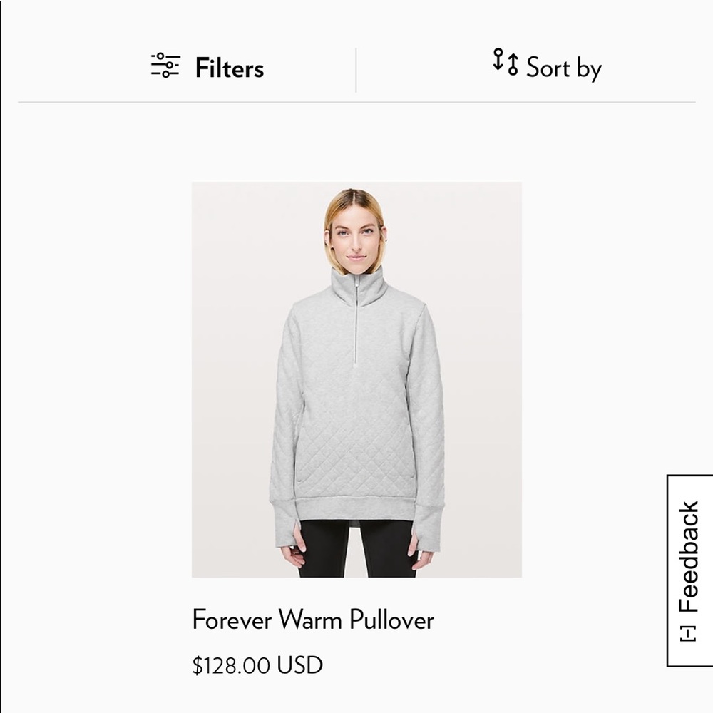 Lululemon forever warm pullover